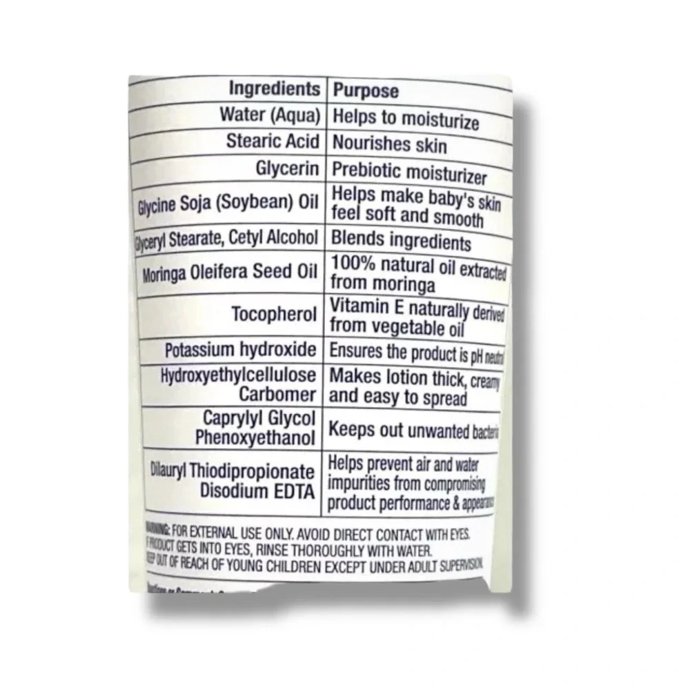 Baby‎ Dove Caring by Nature Hypoallergenic Lotion Fragrance Free 8oz Moringa Oil